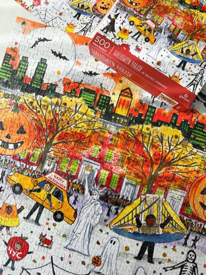 Galison Halloween Parade 500 Piece Puzzle