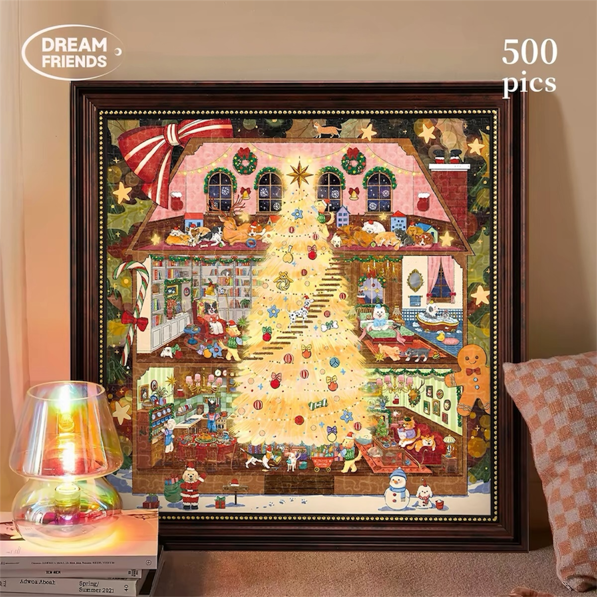 Puppies’ Christmas 500 Piece Jigsaw Puzzle Dream Friends