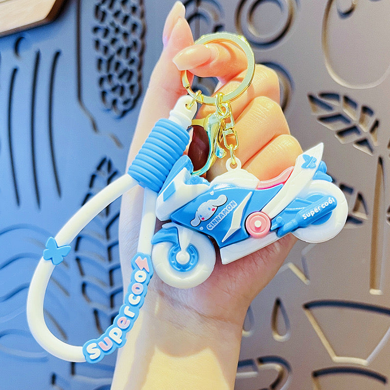 Sanrio Cartoon Motorcycle Keychain