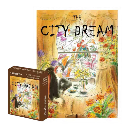 Phoebe Puzzle Inside & Outside the Wall 500 Piece Jigsaw Puzzle Phoebe Puzzle