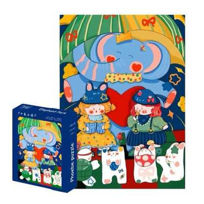 Phoebe Puzzle Elephant Park 500 Jigsaw Puzzle Phoebe Puzzle