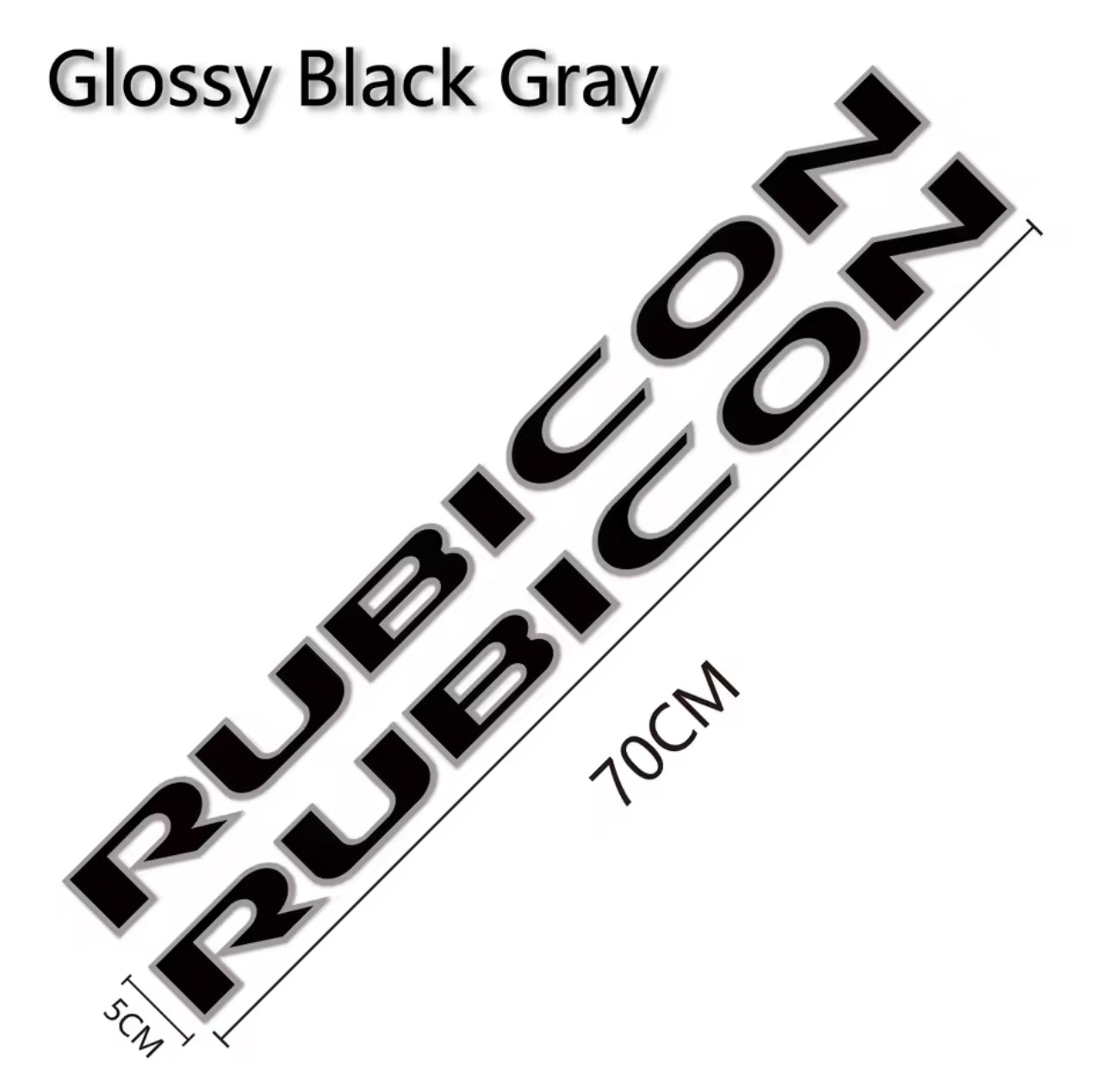Custom RUBICON Hood Decal – Vinyl Sticker for Jeep Rubicon