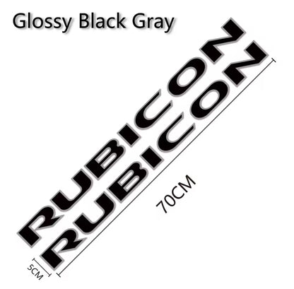 Custom RUBICON Hood Decal – Vinyl Sticker for Jeep Rubicon