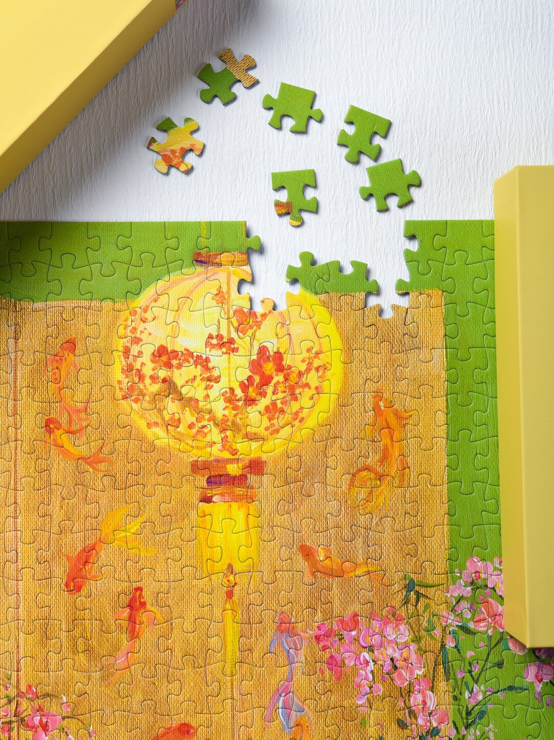 CHILL PUZ Four Gentlemen Among Flowers 500 Piece Puzzle