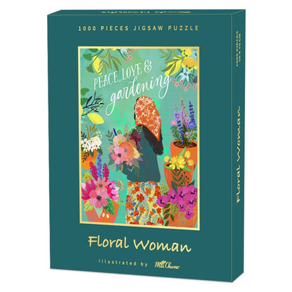 Floral Woman 1000 Piece Jigsaw Puzzle