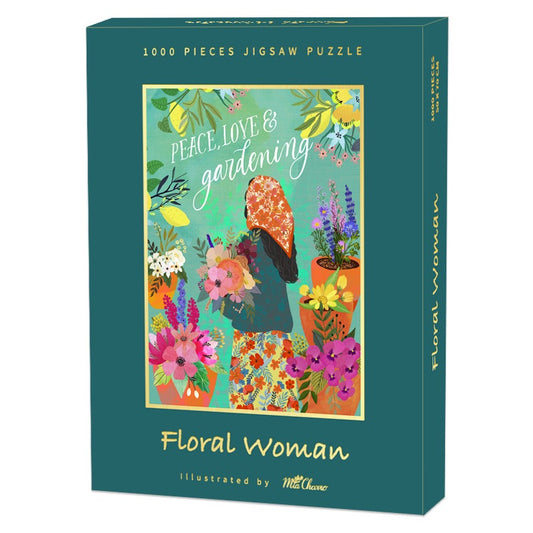 Floral Woman 1000 Piece Jigsaw Puzzle