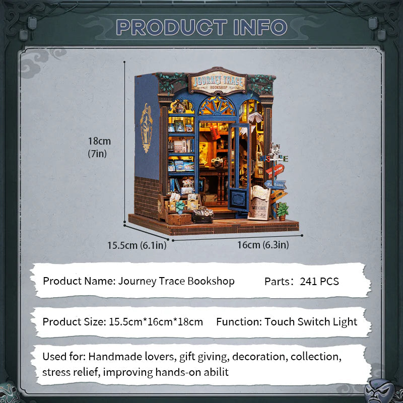 Journey Trace Bookshop – DIY Book Nook Kit