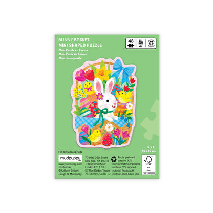 Bunny Basket 48 Piece Mini Shaped Puzzle