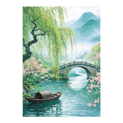 Joyful Rain of Spring Night 500 Piece Jigsaw Puzzle ZHIJU