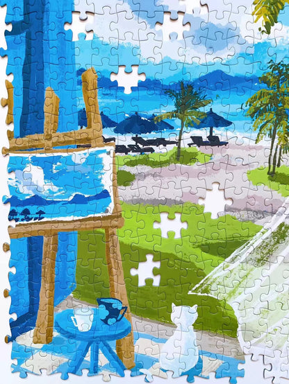CHILL PUZ Summer Seaside 500 Piece Jigsaw Puzzle