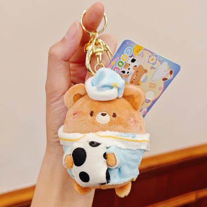 Kawaii Good Night Animal Plush Keychain Collection V Boutique Studio