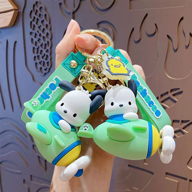 Kawaii Sanrio Airplane Keychain