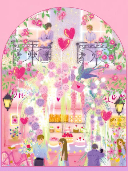 Momibook Pink Romance Melody 1000 Piece Jigsaw Puzzle Momibook
