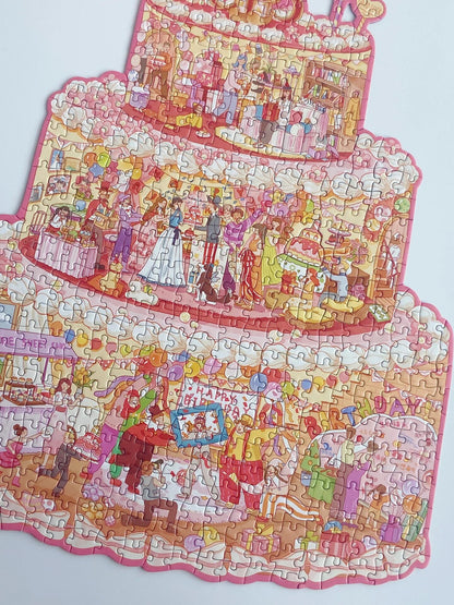 Momibook Birthday Cake Puzzle – 481 Irregular Pieces