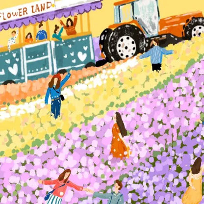 Momibook Furano Flower Fields 1000 Piece Jigsaw Puzzle