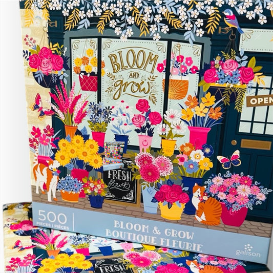 Galison Bloom & Grow 500 Piece Puzzle