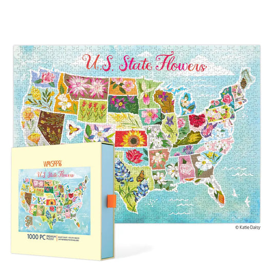 U.S. State Flowers 1000 Piece Puzzle Jigsaw puzzles