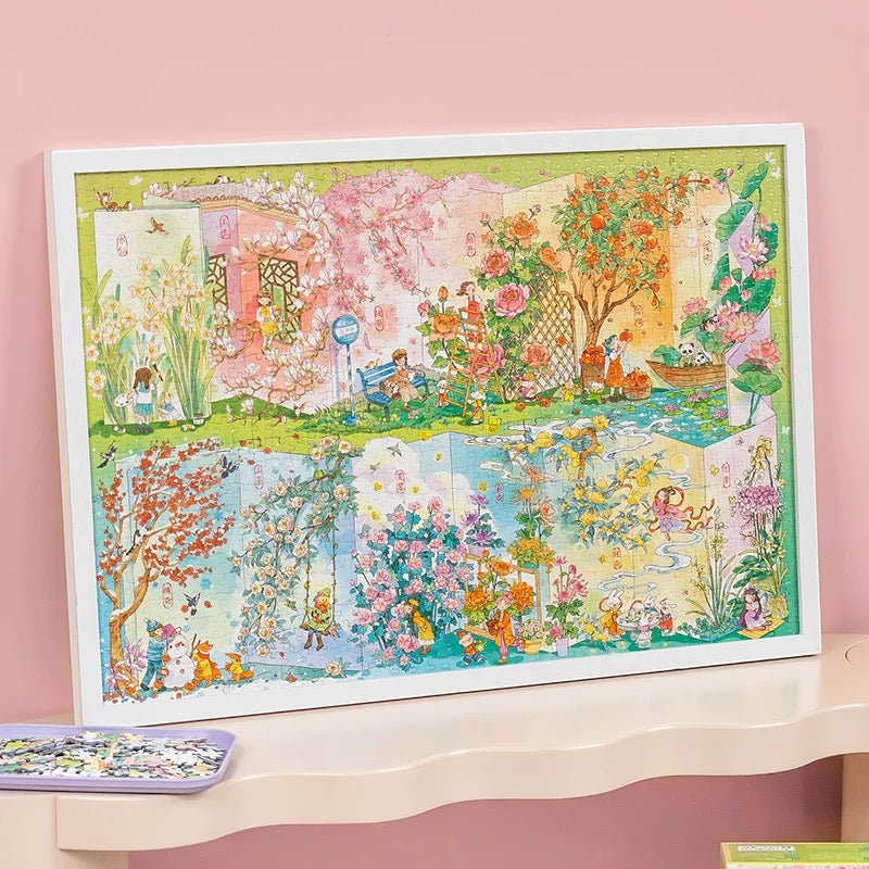 Momibook Floral Seasons 1000 Piece Jigsaw Puzzle
