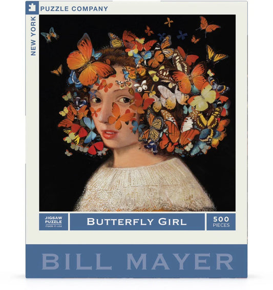 Butterfly Girl 500 Piece Jigsaw Puzzle