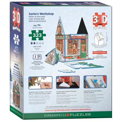 Santa's Workshop 323 Piece 3D Puzzle