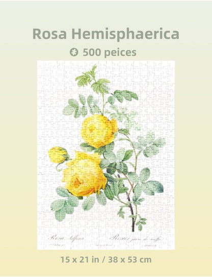 The Bible of Roses (Yellow) 500 Pieces Jigsaw Puzzle