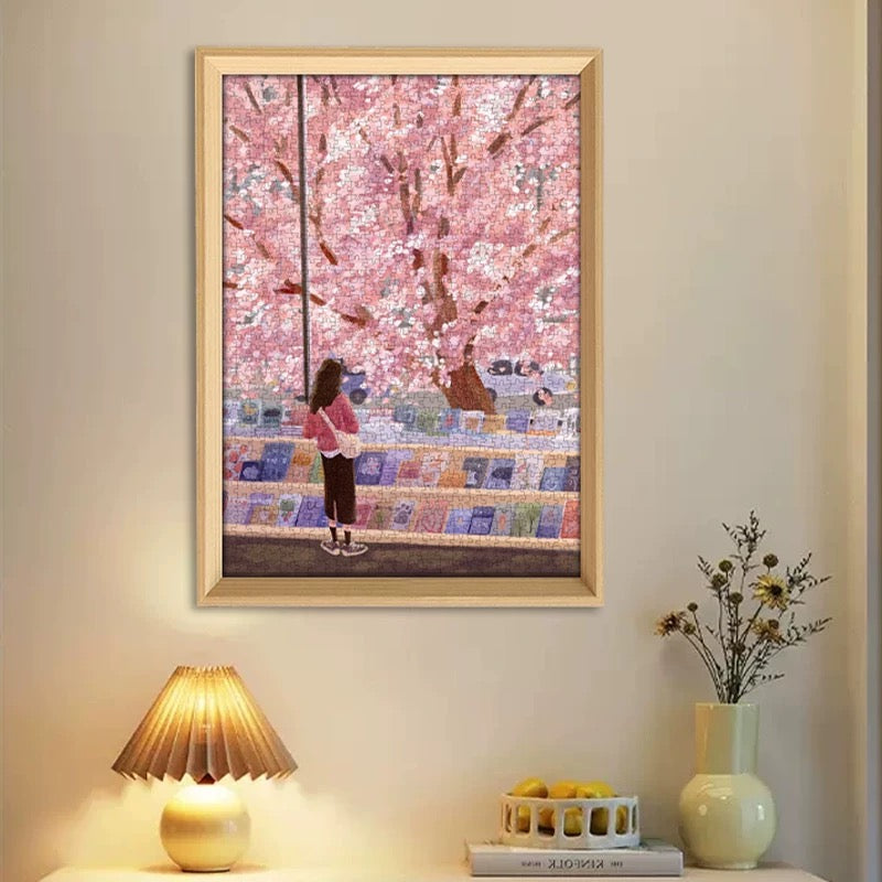 Spring Bookstore 1000 Piece Jigsaw Puzzle