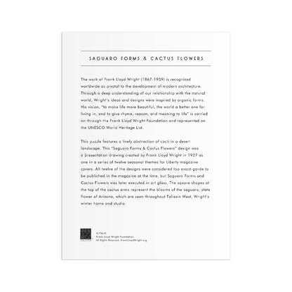 Saguaro Cactus & Forms 750 Piece Shaped Foil Puzzle