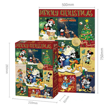 Mickey & Friends Merry Christmas 1000 Piece Gold Foil Jigsaw Puzzle Gubu