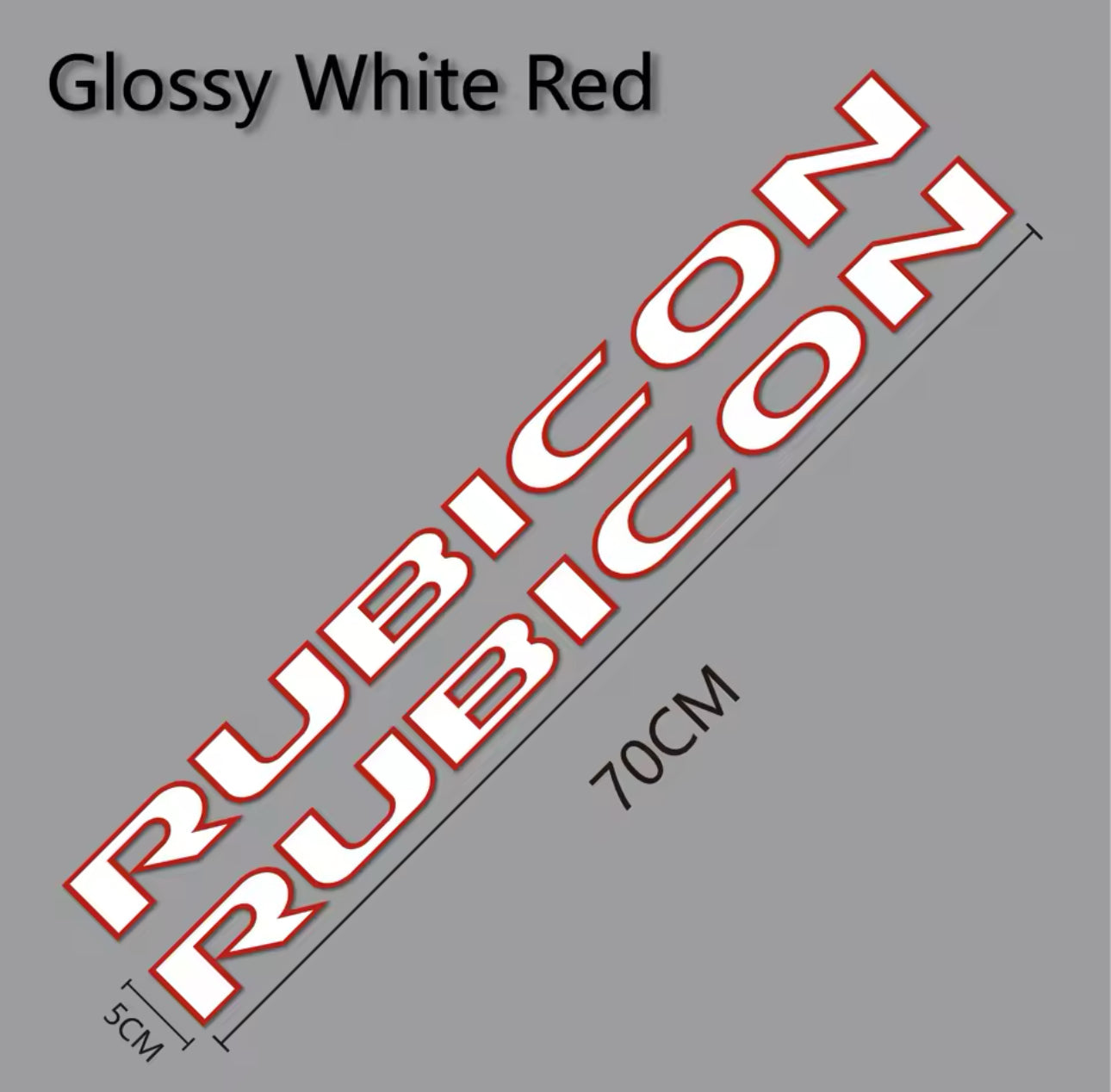 Custom RUBICON Hood Decal – Vinyl Sticker for Jeep Rubicon