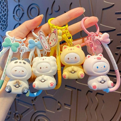 Soft Fufu Kawaii Character Keychain