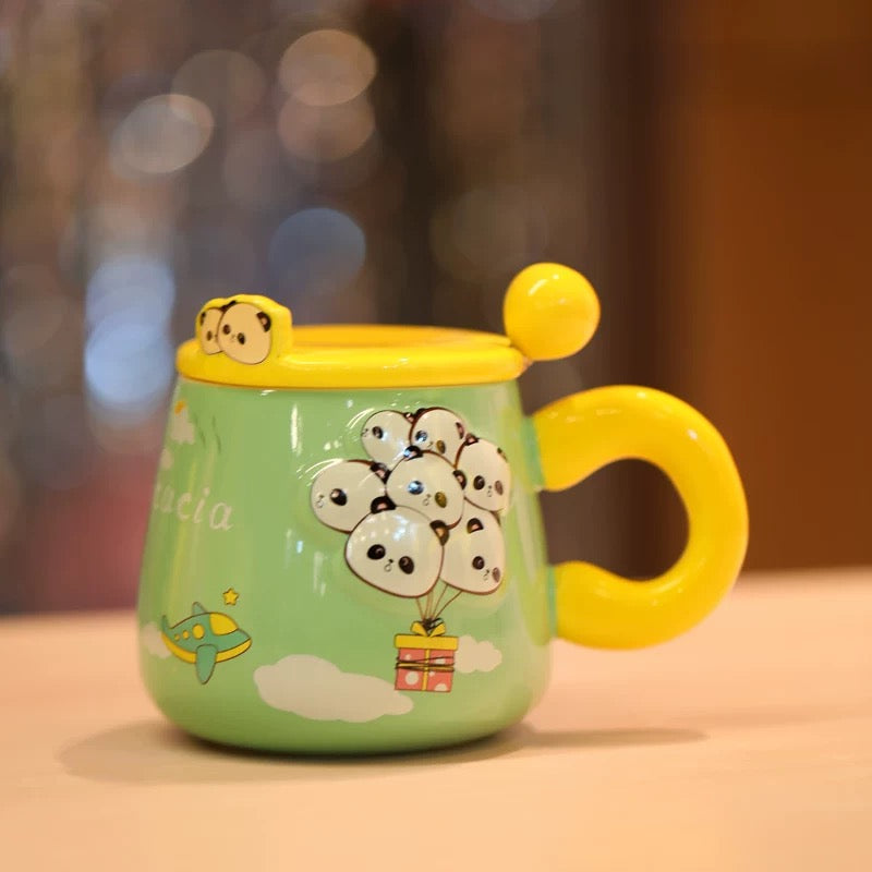 Jolie tasse en céramique à motif de dessin animé