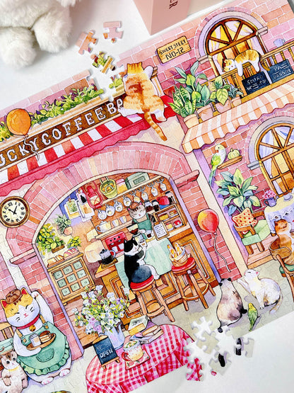 3D-JP Corner Café 504 Piece Puzzle V Boutique Studio