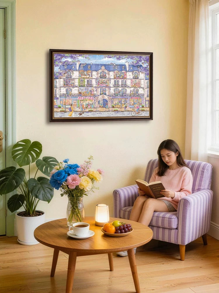 Purple Street Story 1000 Piece Jigsaw Puzzle