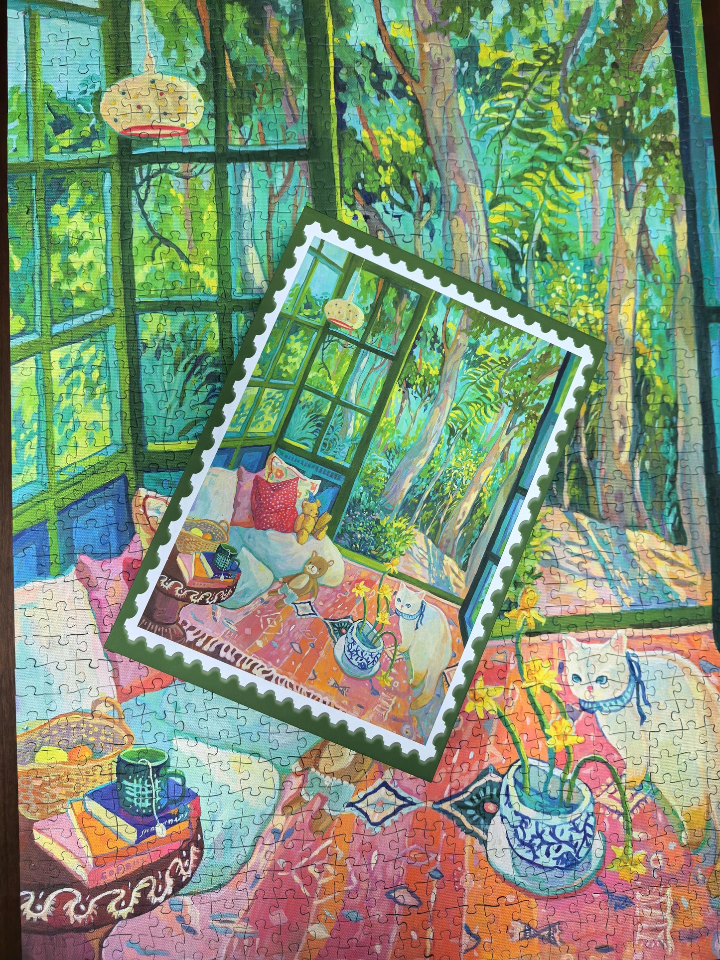 Cheese Cat’s Garden 1000 Piece Puzzle