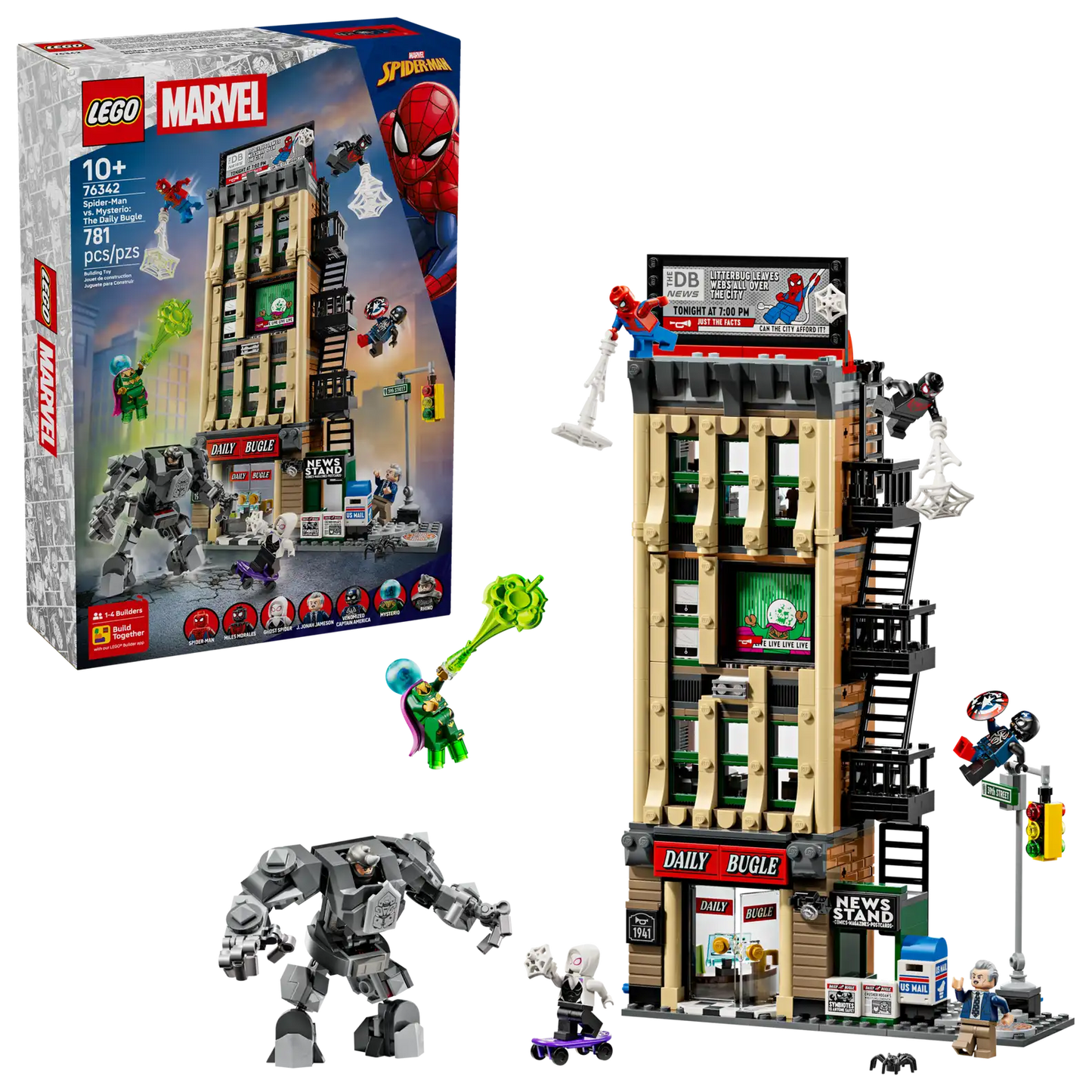LEGO Marvel Spider-Man vs. Mysterio: The Daily Bugle 76342