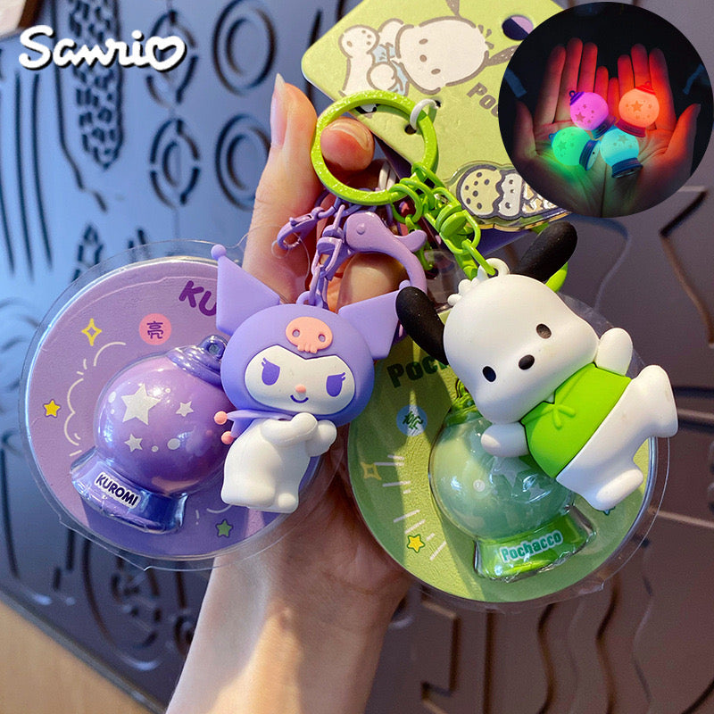 Sanrio Shining Planet Keychain – Cute Cartoon Bag Charm & Pendant