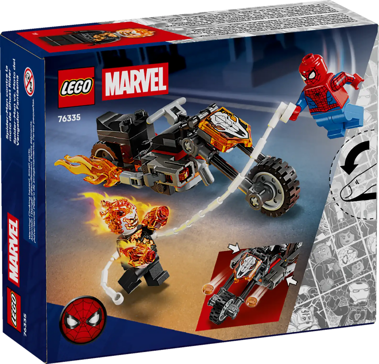 LEGO Marvel Spider-Man vs. Ghost Rider Motorcycle 76335