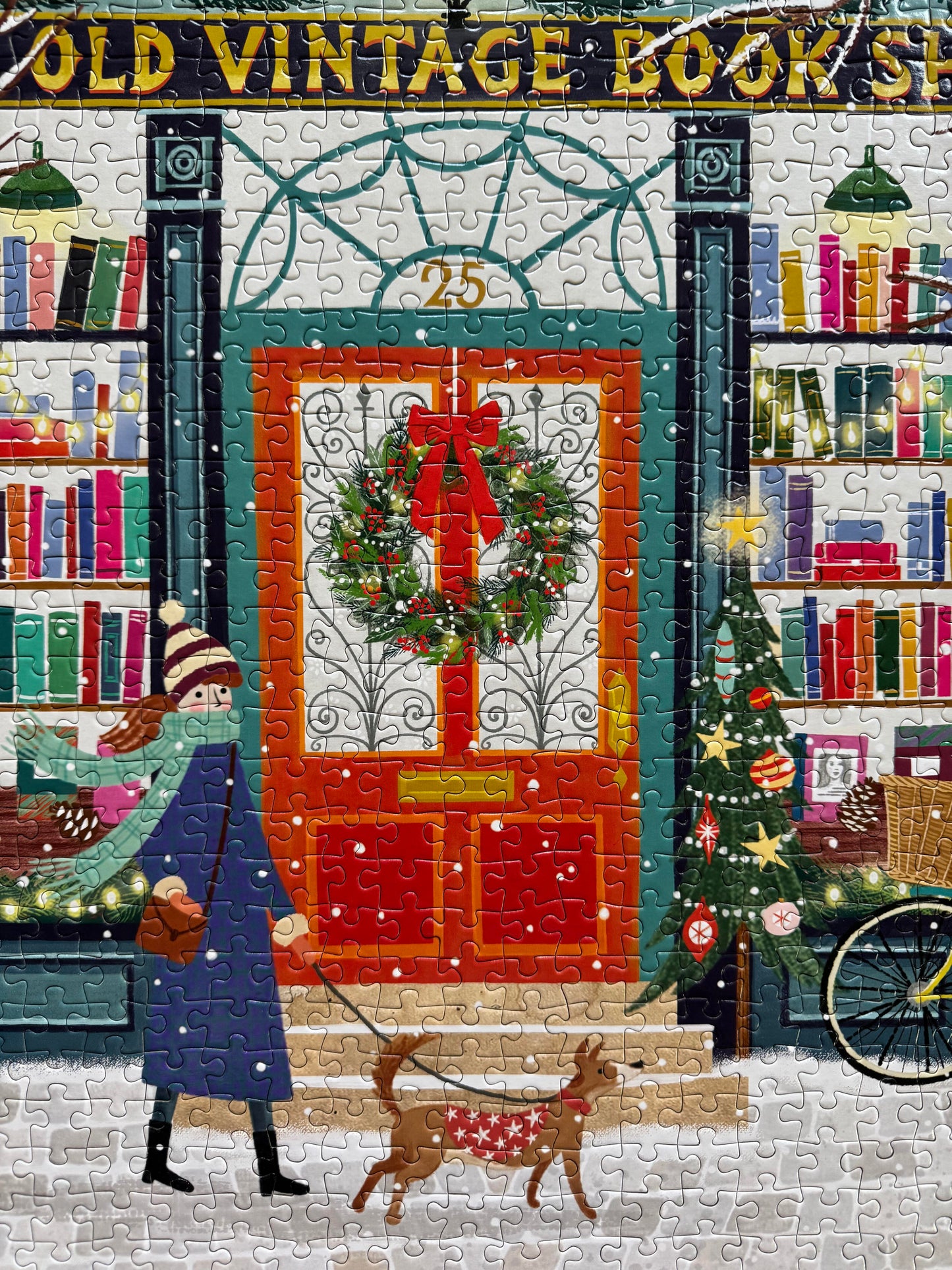 Galison Bookish Winter 1000 Piece Puzzle