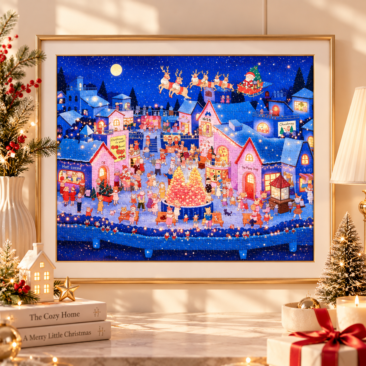 Christmas Night 1000 Piece Jigsaw Puzzle Pixel Pieces