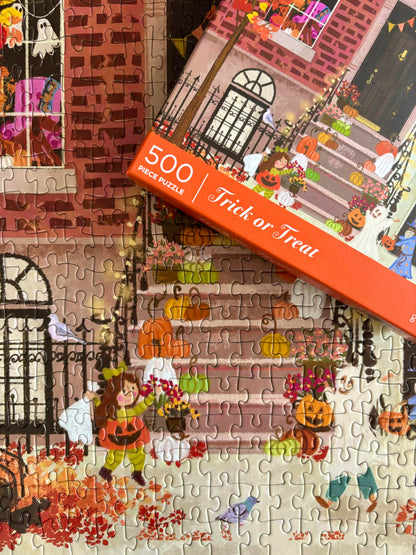 Galison Trick or Treat 500 Piece Puzzle