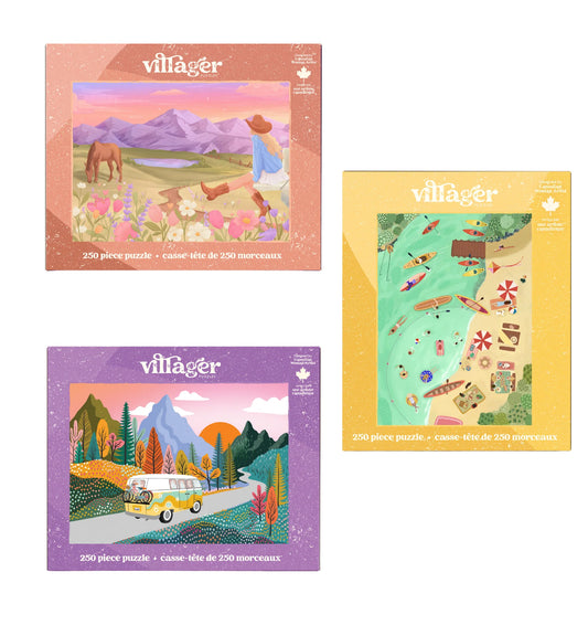 I-Love-250-Piece-Puzzles Bundle | Six Puzzles for Kids & Adults | Designed in Canada by Women Artists