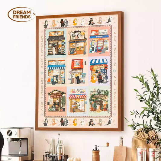 Dream Friends Cat Corners 1000 Piece Jigsaw Puzzle
