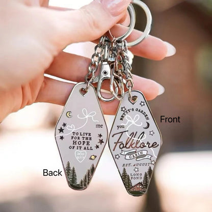 Taylor Swift Inspired Motel Keychain – Vintage Aesthetic Gift