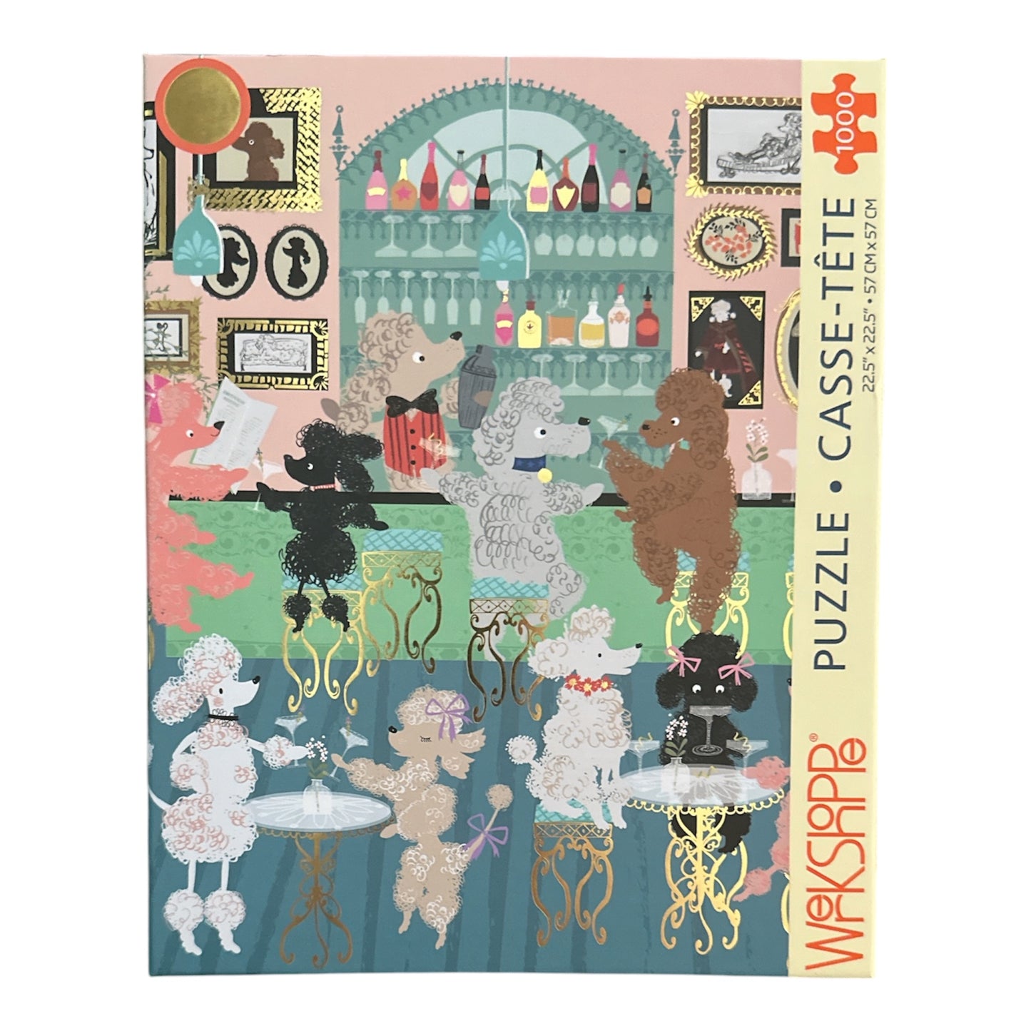 Workshoppe Poodle Martini Lounge Jigsaw Puzzle WerkShoppe