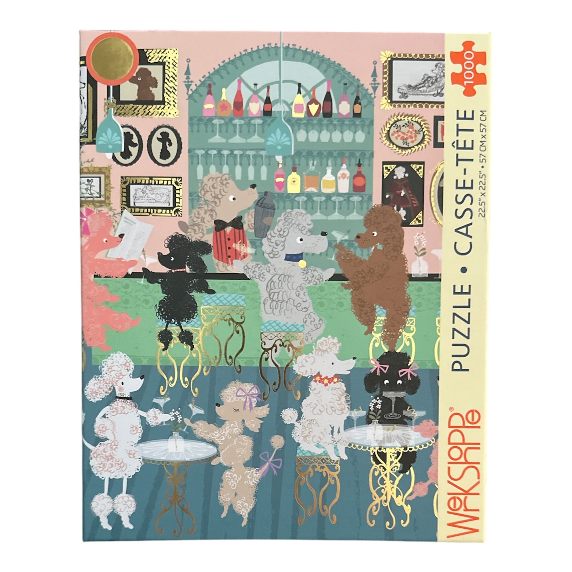 Workshoppe Poodle Martini Lounge Jigsaw Puzzle WerkShoppe