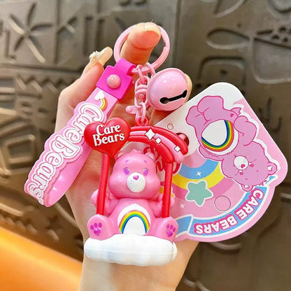 Rainbow Swing Care Bears Keychain