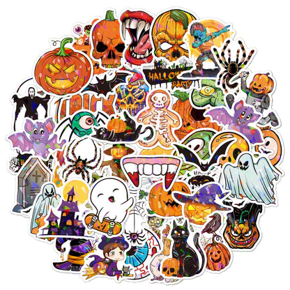 Autocollants d'Halloween - 50 pièces
