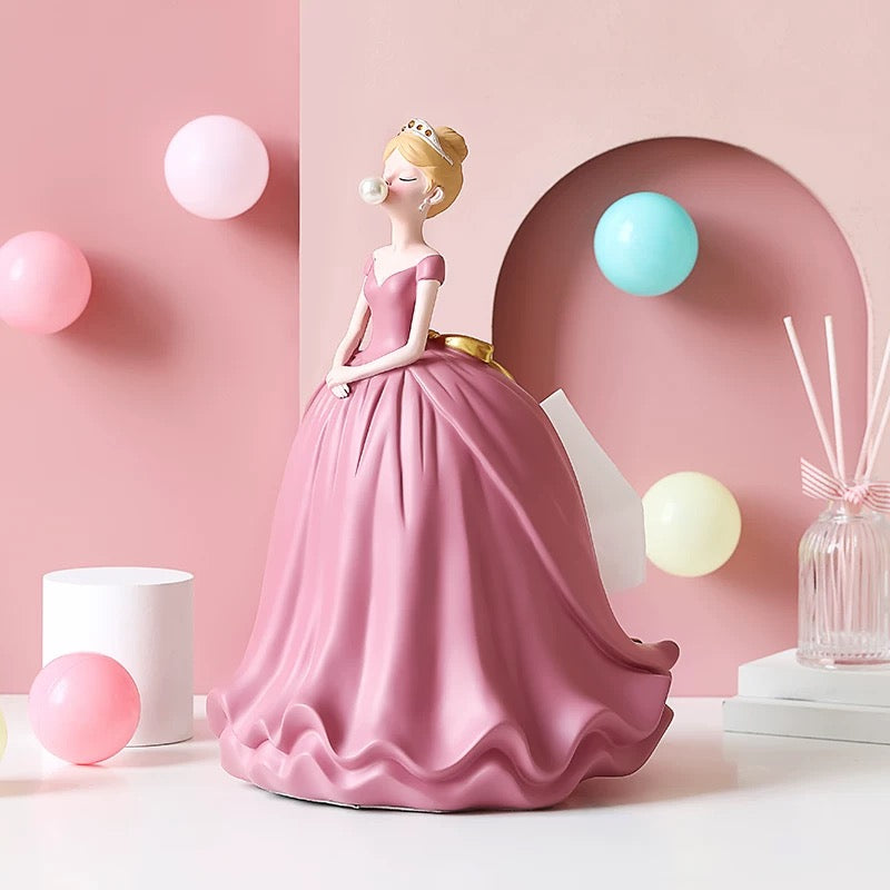 Boîte à mouchoirs élégante en forme de robe de princesse