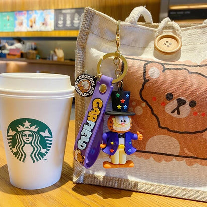 Garfield Cartoon Figure Keychain Charm