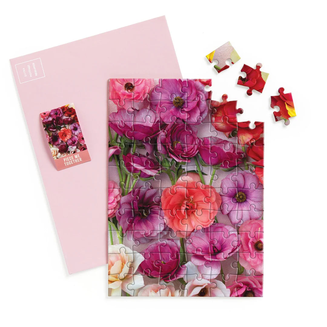 Ranunculus Greeting Card Puzzle Galison